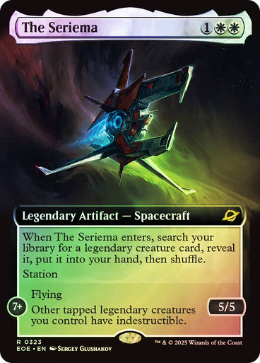 IMPORTABLE DUBAI-The Seriema (Extended Art) Edge of Eternities - Variants Magic: The Gathering English Foil