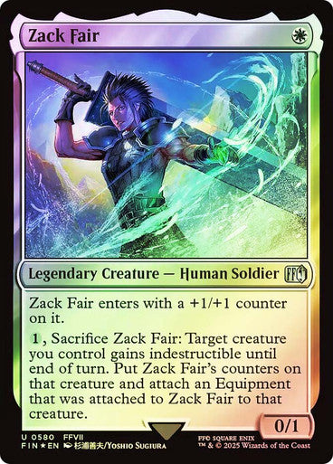 IMPORTABLE DUBAI-Zack Fair (Surge Foil) FINAL FANTASY - Alternate Foil Magic: The Gathering English Foil