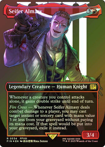IMPORTABLE DUBAI-Seifer Almasy (Borderless) (Surge Foil) FINAL FANTASY - Alternate Foil Variants Magic: The Gathering English Foil