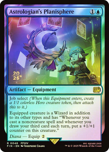 IMPORTABLE DUBAI-Astrologian's Planisphere (Prerelease) (FINAL FANTASY) Promo: Date Stamped Magic: The Gathering English Foil