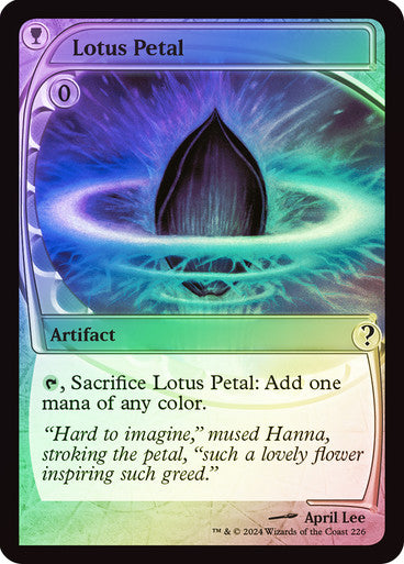 IMPORTABLE DUBAI-Lotus Petal Mystery Booster 2 Magic: The Gathering English Foil