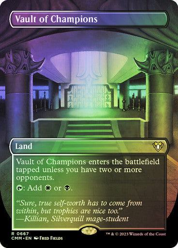 IMPORTABLE DUBAI-Vault of Champions (Borderless) Commander Masters - Variants Magic: The Gathering English Foil