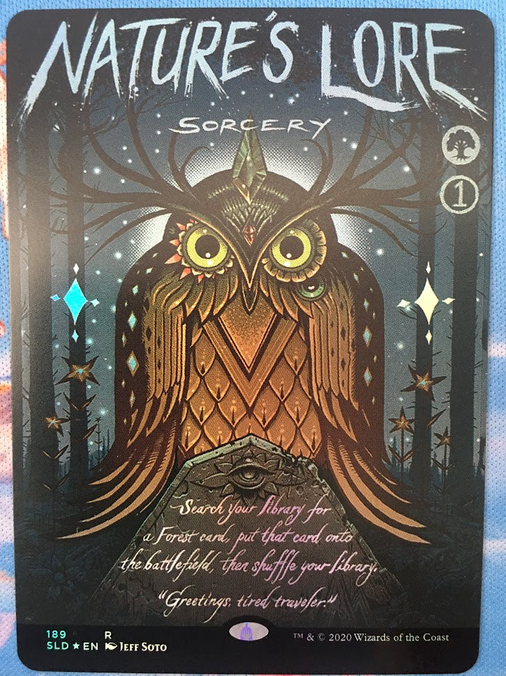IMPORTABLE DUBAI-Nature's Lore (Secret Lair) (#189) (Borderless) Secret Lair Magic: The Gathering English Foil