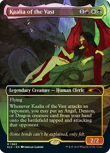 IMPORTABLE DUBAI-Kaalia of the Vast (Secret Lair) (Borderless) Secret Lair Magic: The Gathering English Foil