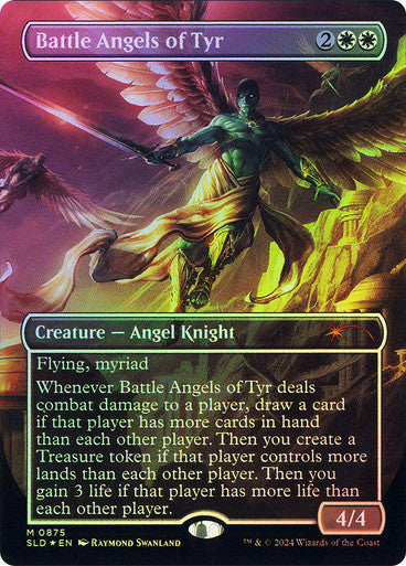 IMPORTABLE DUBAI-Battle Angels of Tyr (Dungeons & Dragons) (Secret Lair) (Borderless) Secret Lair Magic: The Gathering English Foil