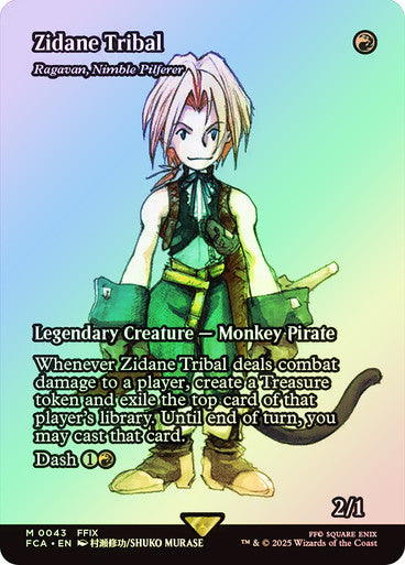IMPORTABLE DUBAI-Ragavan, Nimble Pilferer (Zidane Tribal) (Borderless) FINAL FANTASY Through the Ages Magic: The Gathering English Foil