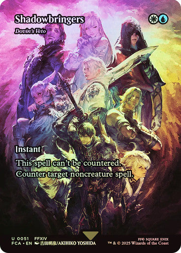 IMPORTABLE DUBAI-Dovin's Veto (Shadowbringers) (Borderless) FINAL FANTASY Through the Ages Magic: The Gathering English Foil