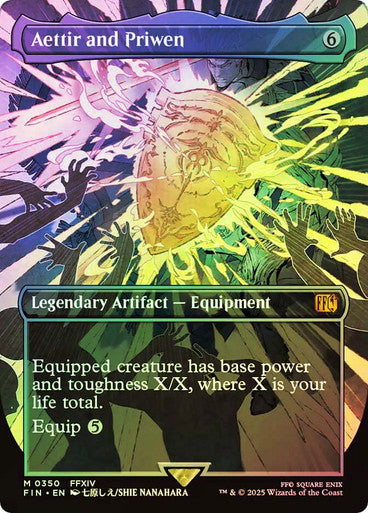IMPORTABLE DUBAI-Aettir and Priwen (Borderless) FINAL FANTASY - Variants Magic: The Gathering English Foil