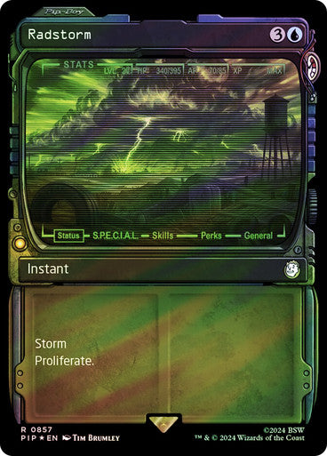IMPORTABLE DUBAI-Radstorm (Showcase) (Surge Foil) Fallout Commander - Alternate Foil Variants Magic: The Gathering English Foil