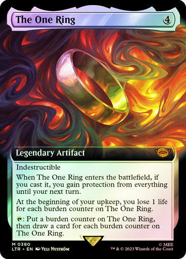 IMPORTABLE DUBAI-The One Ring (Extended Art) The Lord of the Rings - Variants Magic: The Gathering English Foil