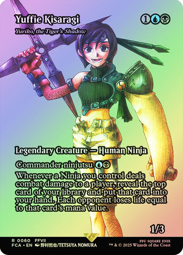 IMPORTABLE DUBAI-Yuriko, the Tiger's Shadow (Yuffle Kisaragi) (Borderless) FINAL FANTASY Through the Ages Magic: The Gathering English Foil