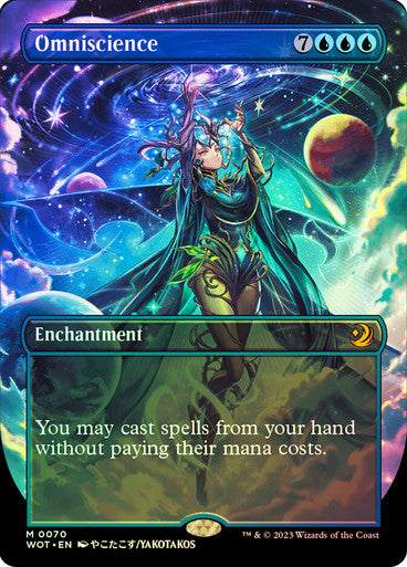 IMPORTABLE DUBAI-Omniscience (#070) (Borderless) Enchanting Tales - Variants Magic: The Gathering English Foil