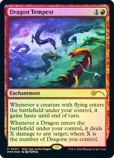 IMPORTABLE DUBAI-Dragon Tempest (Lunar New Year) Promo: General Magic: The Gathering English Foil