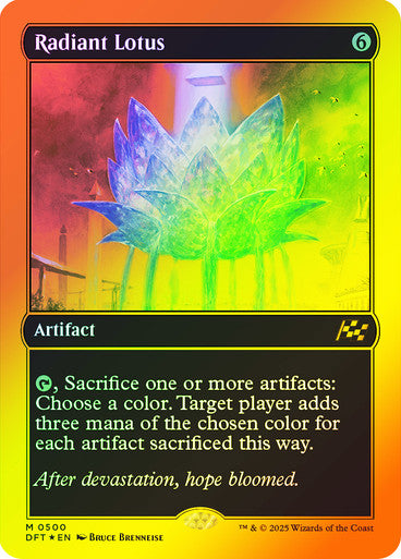 IMPORTABLE DUBAI-Radiant Lotus (First Place Foil) Aetherdrift - Alternate Foil Magic: The Gathering English Foil