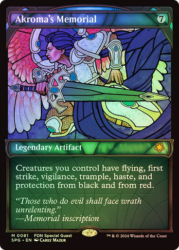 IMPORTABLE DUBAI-Akroma's Memorial (Showcase) Special Guests Magic: The Gathering English Foil