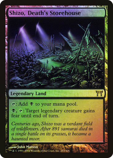 IMPORTABLE DUBAI-Shizo, Death's Storehouse Champions of Kamigawa Magic: The Gathering English Foil