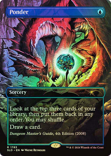 IMPORTABLE DUBAI-Ponder (Dungeons & Dragons) (Secret Lair) (#1783) (Borderless) Secret Lair Magic: The Gathering English Foil