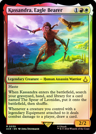 IMPORTABLE DUBAI-Kassandra, Eagle Bearer Assassin's Creed Magic: The Gathering English Foil