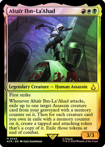 IMPORTABLE DUBAI-Altair Ibn-La'Ahad Assassin's Creed Magic: The Gathering English Foil
