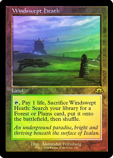 IMPORTABLE DUBAI-Windswept Heath (Retro Frame) Modern Horizons 3 - Retro Frame Magic: The Gathering English Foil