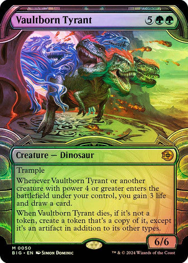 IMPORTABLE DUBAI-Vaultborn Tyrant (#050) (Showcase) The Big Score - Variants Magic: The Gathering English Foil