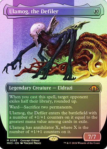 IMPORTABLE DUBAI-Ulamog, the Defiler (#383) (Borderless) Modern Horizons 3 - Variants Magic: The Gathering English Foil