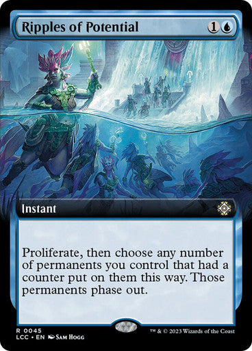 IMPORTABLE DUBAI-Ripples of Potential (Extended Art) The Lost Caverns of Ixalan Commander - Variants Magic: The Gathering English Foil
