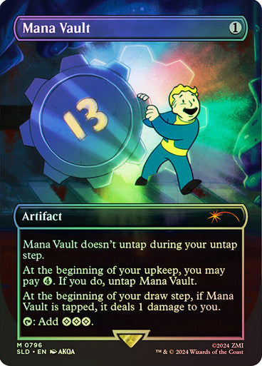 IMPORTABLE DUBAI-Mana Vault (Fallout) (Secret Lair) (Borderless) Secret Lair Magic: The Gathering English Foil