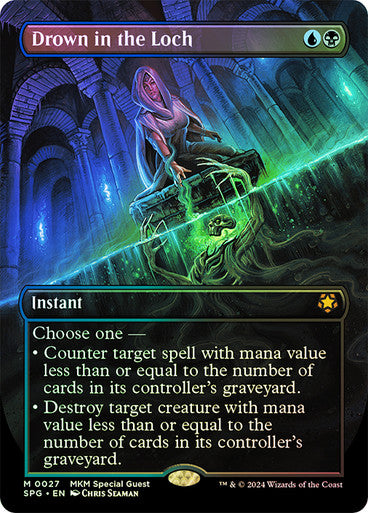 IMPORTABLE DUBAI-Drown in the Loch (Borderless) Special Guests Magic: The Gathering English Foil