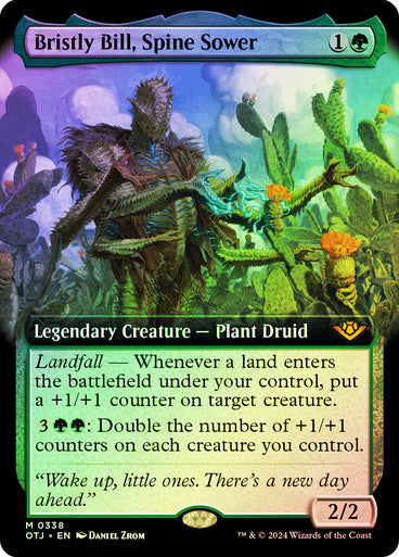 IMPORTABLE DUBAI-Bristly Bill, Spine Sower (Extended Art) Outlaws of Thunder Junction - Variants Magic: The Gathering English Foil