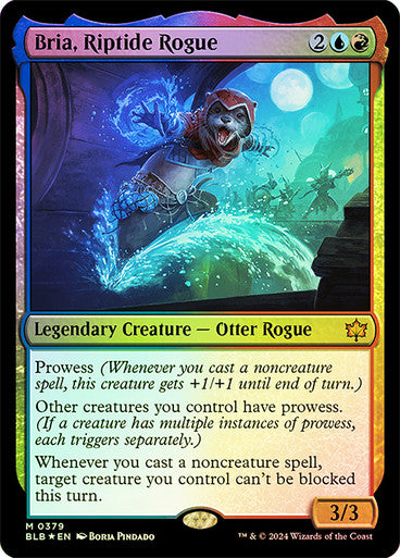 IMPORTABLE DUBAI-Bria, Riptide Rogue Bloomburrow Magic: The Gathering English Foil