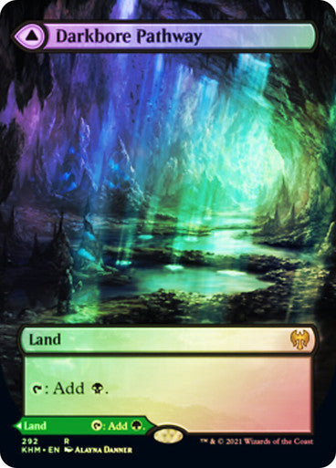 IMPORTABLE DUBAI-Darkbore Pathway // Slitherbore Pathway (Borderless) Kaldheim - Variants Magic: The Gathering English Foil