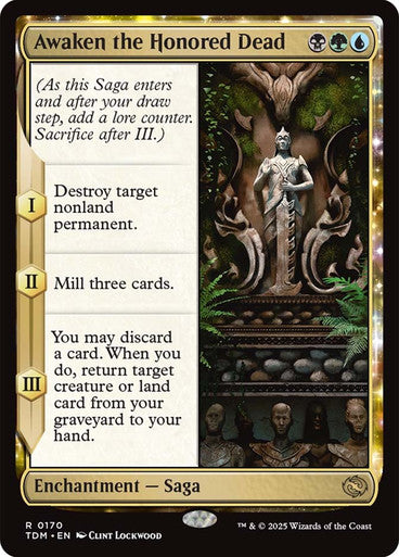 ORIGINAL-Awaken the Honored Dead Tarkir: Dragonstorm Magic: The Gathering English Non-foil