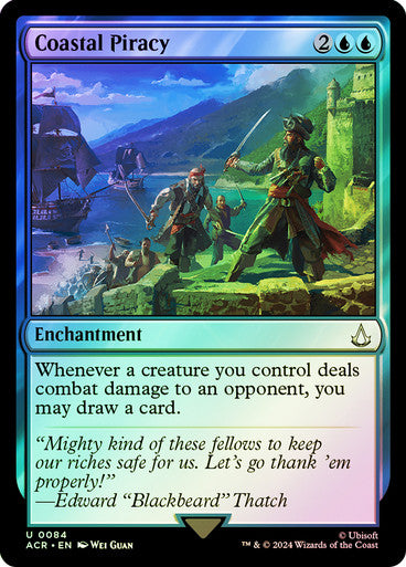 ORIGINAL-Coastal Piracy Assassin's Creed Magic: The Gathering English Foil