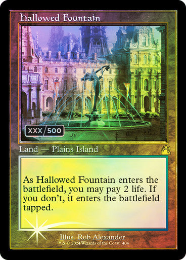 PROXY DUBAI - Hallowed Fountain (Serial Number) (Retro Frame) Ravnica Remastered - Serialized English Foil