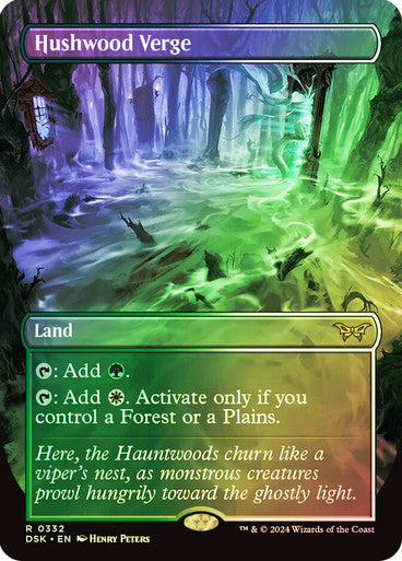 PROXY DUBAI-Hushwood Verge (Borderless) Duskmourn: House of Horror - Variants English Foil