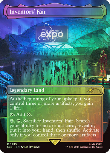 IMPORTABLE DUBAI- Inventors' Fair (Marvel) (Secret Lair) (Borderless) Secret Lair Magic: The Gathering English Foil