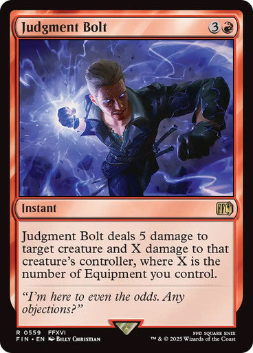 ORIGINAL-Judgment Bolt FINAL FANTASY Magic: The Gathering English Non-foil