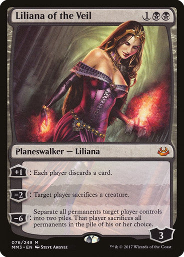 IMPORTABLE DUBAI-Liliana of the Veil Modern Masters 2017 Magic: The Gathering English Non-foil