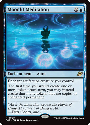 ORIGINAL-Moonlit Meditation Edge of Eternities Magic: The Gathering English Non-foil