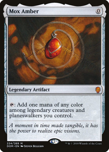 IMPORTABLE DUBAI-Mox Amber Dominaria Magic: The Gathering English Non-foil