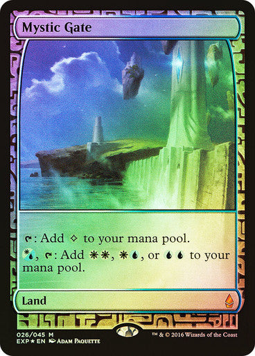 IMPORTABLE DUBAI-Mystic Gate (Full Art) Masterpiece Series: Zendikar Expeditions Magic: The Gathering English Foil
