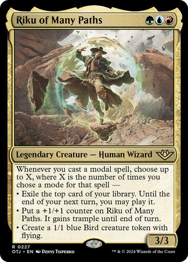 ORIGINAL-Riku of Many Paths Outlaws of Thunder Junction Magic: The Gathering English Non-foil