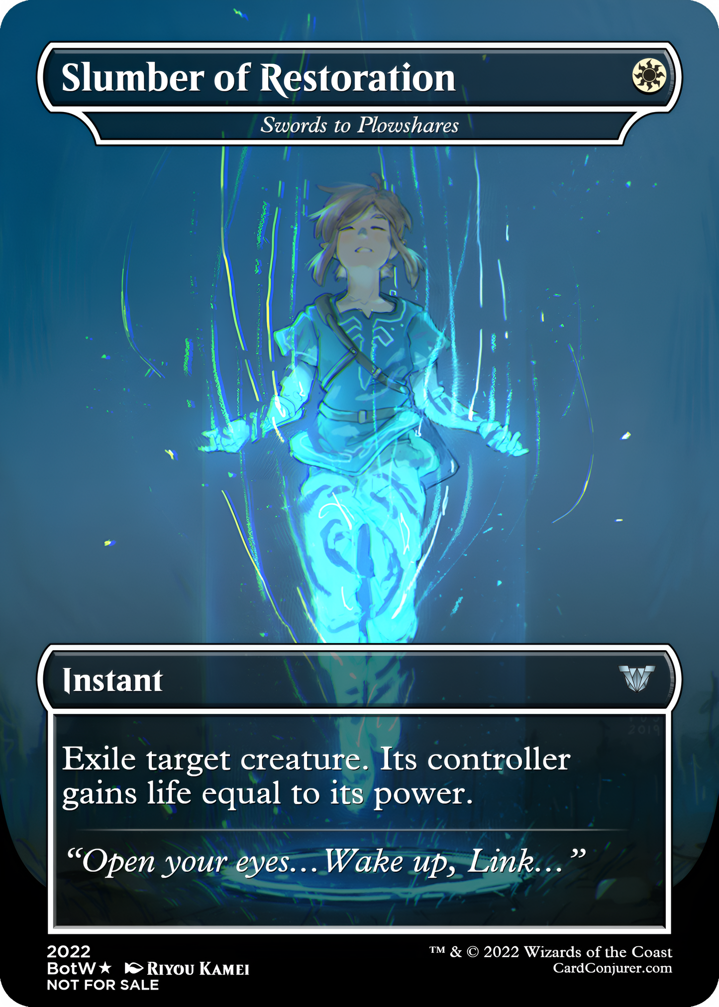 PROXY ARTESANAL PREMIUM-Swords to Plowshares ALTER LINK: ZELDA BREATH OF THE WILD