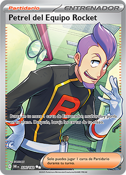Petrel del Equipo Rocket – SV10-LA 226 (Destined Rivals, Ultra Rare Full Art Holo Especial)