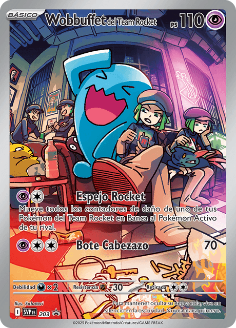 Wobbuffet del Team Rocket – SVP 203 (Promo Black Star, Holo Full Art)