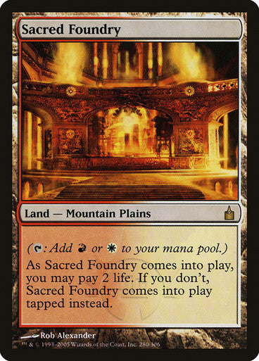 IMPORTABLE DUBAI-Sacred Foundry Ravnica: City of Guilds Magic: The Gathering English Non-foil