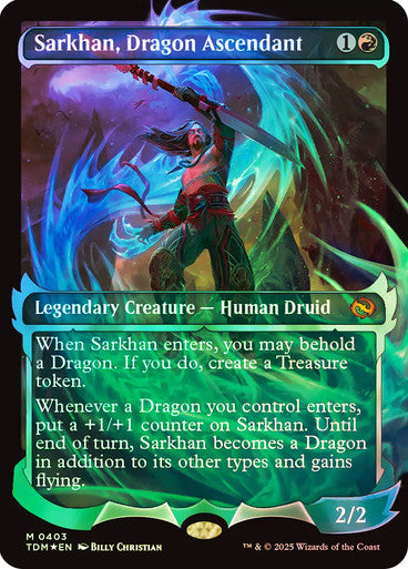PROXY DUBAI-Sarkhan, Dragon Ascendant (#403) (Showcase) Tarkir: Dragonstorm - Variants Magic: The Gathering English