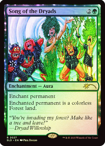 IMPORTABLE DUBAI-Song of the Dryads (Secret Lair) Secret Lair Magic: The Gathering English Foil