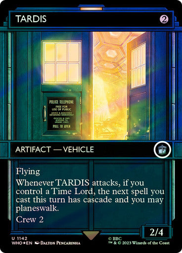 PROXY DUBAI-TARDIS (Showcase) (Surge Foil) Doctor Who Commander - Alternate Foil Variants English Foil